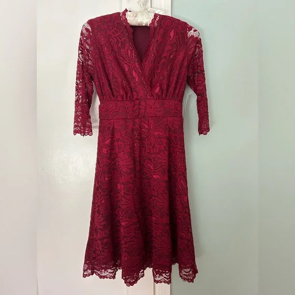 NWT Kiyonna mademoiselle lace floral cocktail dress XS - Picture 5 of 9